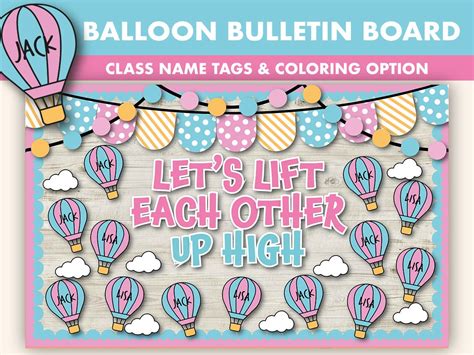 air balloon bulletin board